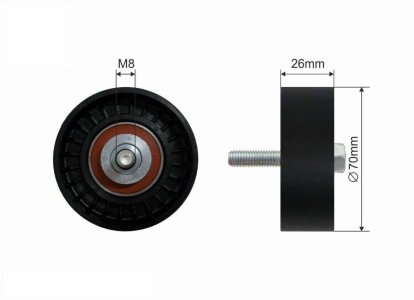 Rolka prowadząca CAFFARO 01-01 1072321