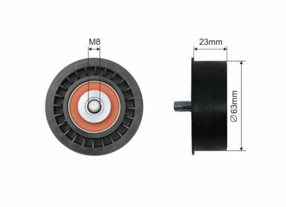 Rolka prowadząca CAFFARO 14-18 5636416