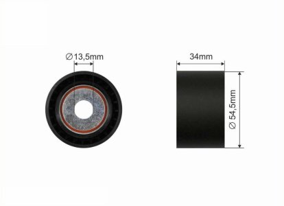 Rolka prowadząca CAFFARO 500022 6422000570