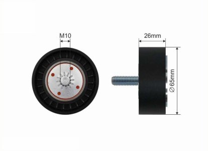 Rolka prowadząca CAFFARO 490-97 4805183