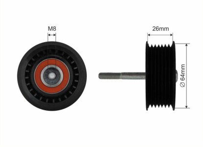 Rolka prowadząca CAFFARO 500028 3282020019