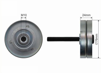 Rolka prowadząca CAFFARO 252-53 03D145276A