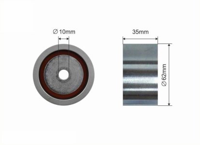 Rolka prowadząca CAFFARO 364-129 4777011