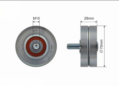 Rolka prowadząca CAFFARO 11-60 575151