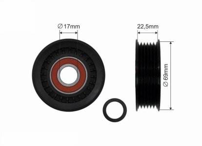 Rolka prowadząca CAFFARO 84-91 5636437