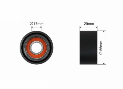 Rolka napinacza CAFFARO 331-00 7800333