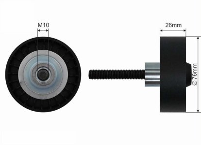 Rolka prowadząca CAFFARO 22-99 1J0145276
