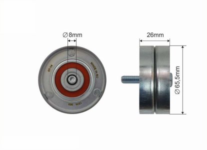 Rolka prowadząca CAFFARO 394-58 575139