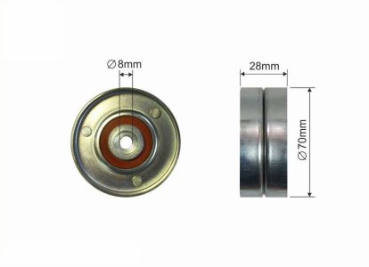 Rolka prowadząca CAFFARO 370-14 028145278M