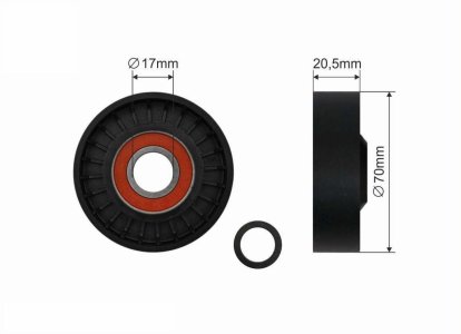 Rolka napinacza CAFFARO 369-00 30650957