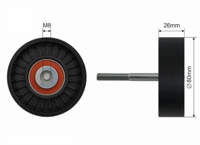 Rolka prowadząca CAFFARO 37-07 60624747