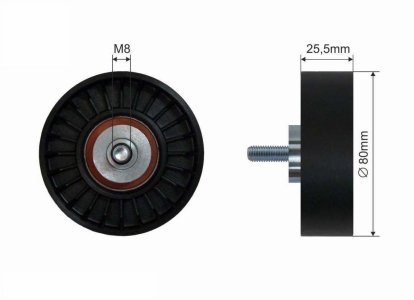 Rolka prowadząca CAFFARO 37-12 1854429