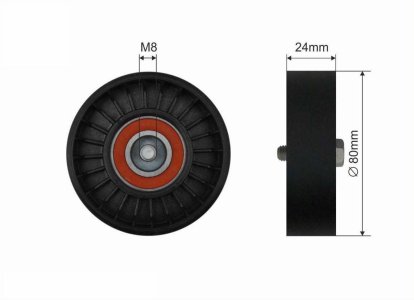Rolka prowadząca CAFFARO 37-98 4960290