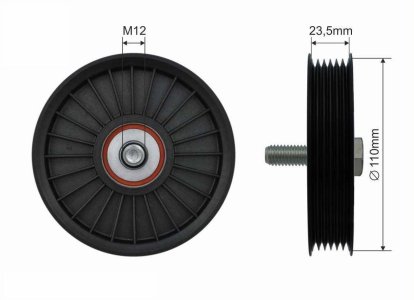 Rolka prowadząca CAFFARO 88-00 96183113