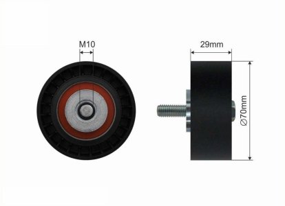 Rolka prowadząca CAFFARO 35-66 504000412