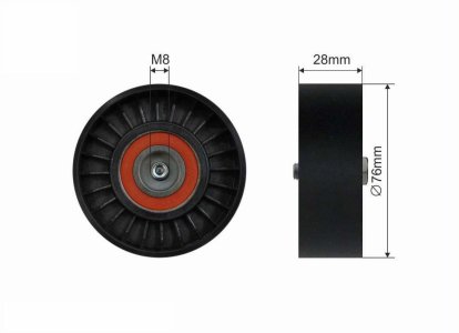 Rolka napinacza CAFFARO 120-00 06B903133