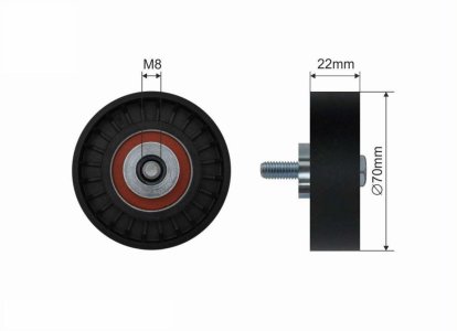 Rolka napinacza CAFFARO 135-77 504084453