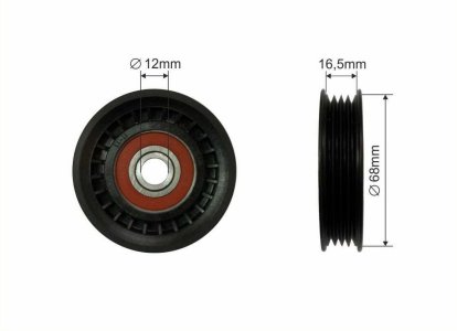 Rolka prowadząca CAFFARO 159-80 8844020160