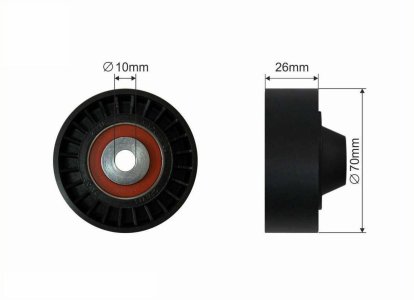 Rolka prowadząca CAFFARO 262-26 252863C100