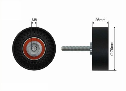 Rolka prowadząca CAFFARO 234-20 1387066