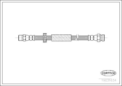 Przewód hamulcowy giętki CORTECO 19031634 7335770