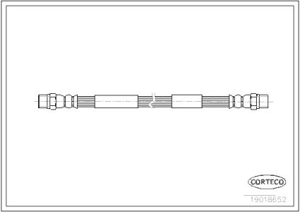Przewód hamulcowy giętki CORTECO 19018652 171179B