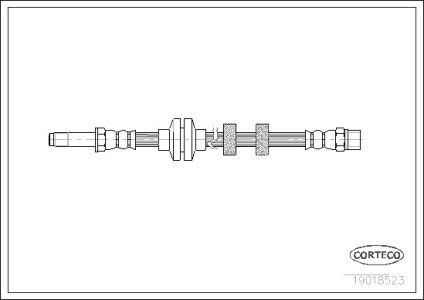Przewód hamulcowy giętki CORTECO 19018523 1H0611701
