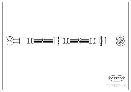 Przewód hamulcowy giętki CORTECO 19032275 462108F800