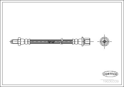 Przewód hamulcowy giętki CORTECO 19030339 9094702109