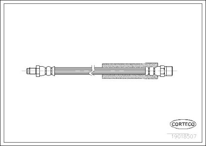 Przewód hamulcowy giętki CORTECO 19018507 34321154904