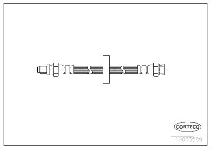 Przewód hamulcowy giętki CORTECO 19033589 0004163V001000000