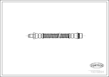 Przewód hamulcowy giętki CORTECO 19018894 480656