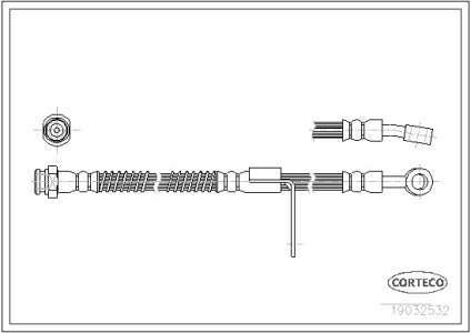 Przewód hamulcowy giętki CORTECO 19032532 5873222000