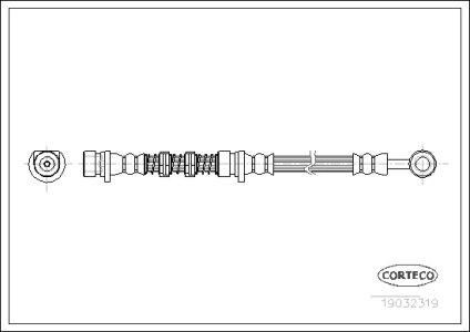 Przewód hamulcowy giętki CORTECO 19032319 SHB000580