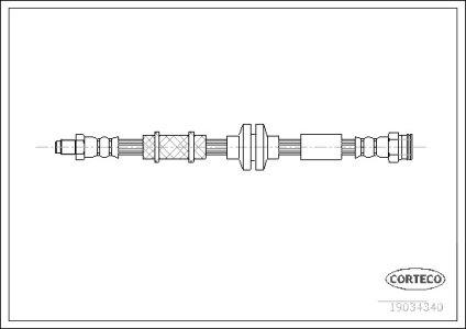 Przewód hamulcowy giętki CORTECO 19034340 60698794