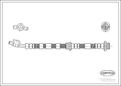 Przewód hamulcowy giętki CORTECO 19032855 462102F002