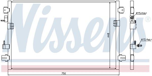 Chłodnica klimatyzacji NISSENS 94906 5102434AA