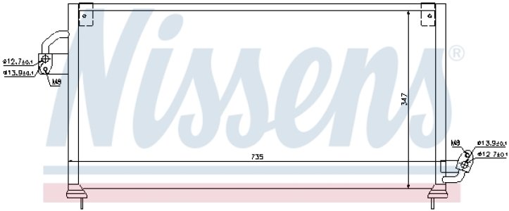 Chłodnica klimatyzacji NISSENS 94841 