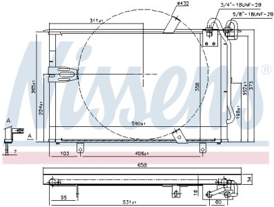 Chłodnica klimatyzacji NISSENS 94408 8390956