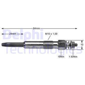 Świeca żarowa DELPHI HDS355 250202025