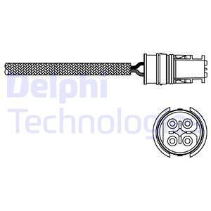 Sonda lambda DELPHI ES20313-12B1 15406017