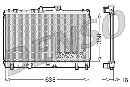 Chłodnica silnika DENSO DRM50013 1640015520