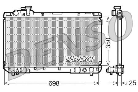 Chłodnica silnika DENSO DRM50020 164007A110