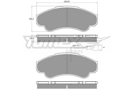 Klocki hamulcowe TOMEX 1247 23919183