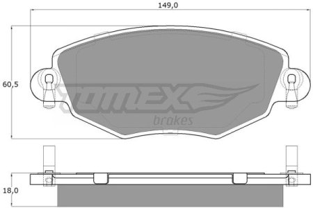 Klocki hamulcowe TOMEX 1258 23279184
