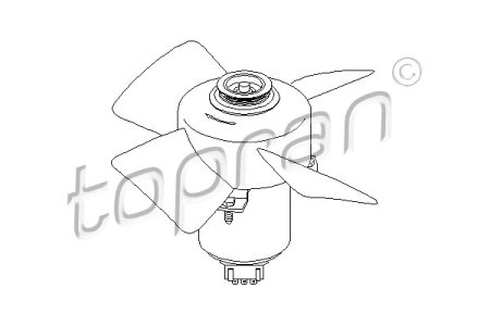 Wentylator chłodnicy TOPRAN 107 708 327959455A