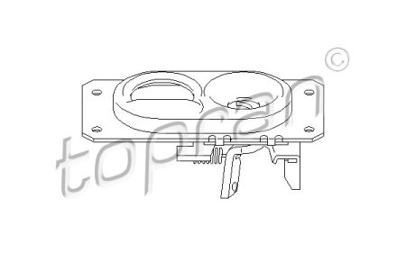 ZAMEK POKRYWY SILNIKA VW
