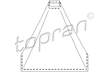 OSŁONA DRĄŻKA ZMIANY BIEGÓW TOPRAN 103076 1H0711115A VW