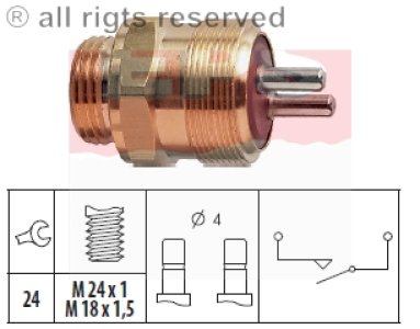 WŁĄCZNIK ŚWIATEŁ COFANIA DB