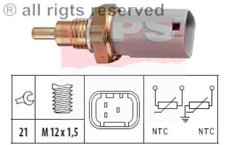 Czujnik temperatury wody FACET 1.830.277 46474712